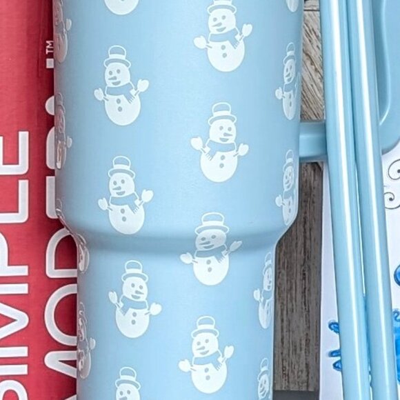 Simple Modern Trek Tumbler Snowman ⛄ 40oz NEW in Box - Picture 7 of 8